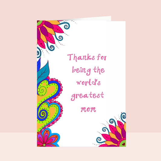 World's Greatest Mom Mother's Day Card