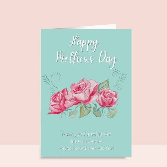 Happy Mother's Day Red Roses | Thank You for Being the Most Amazing Mom