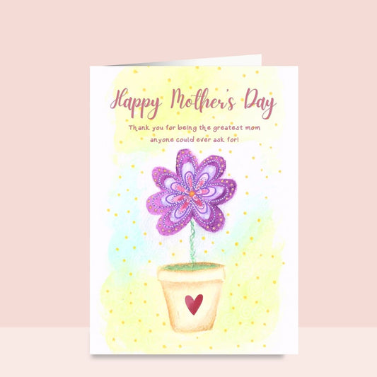 Greatest Mom Ever Mother's Day Card |  Seeds Of Love