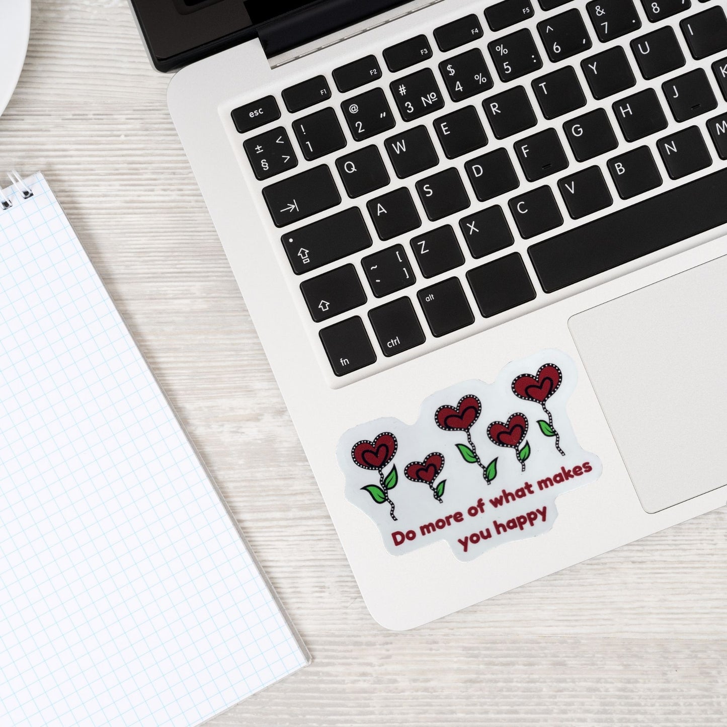 Do More of What Makes You Happy Heart Plants Vinyl Sticker