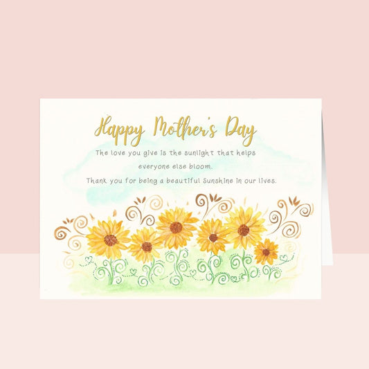 You Are My Sunshine Mother's Day Greeting Card