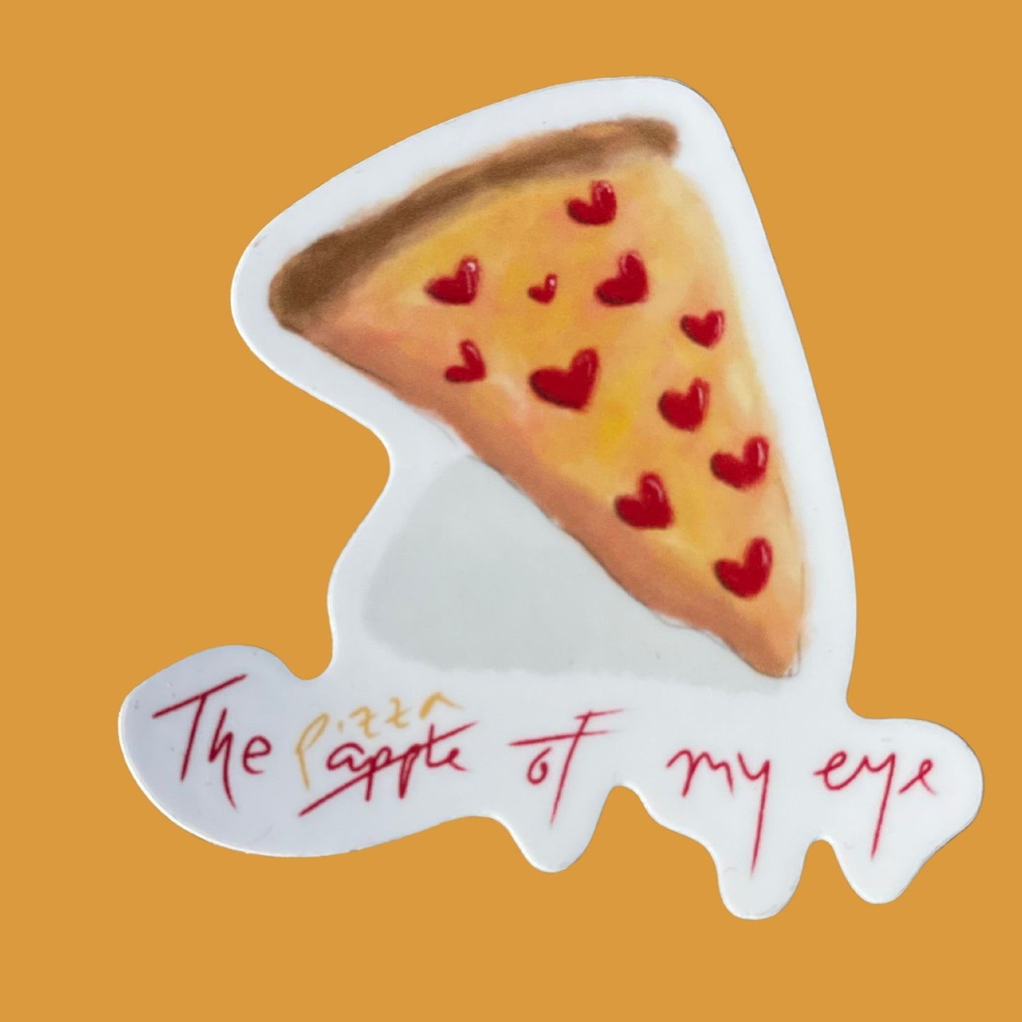 The Pizza of My Eye Funny Pizza Vinyl Sticker |