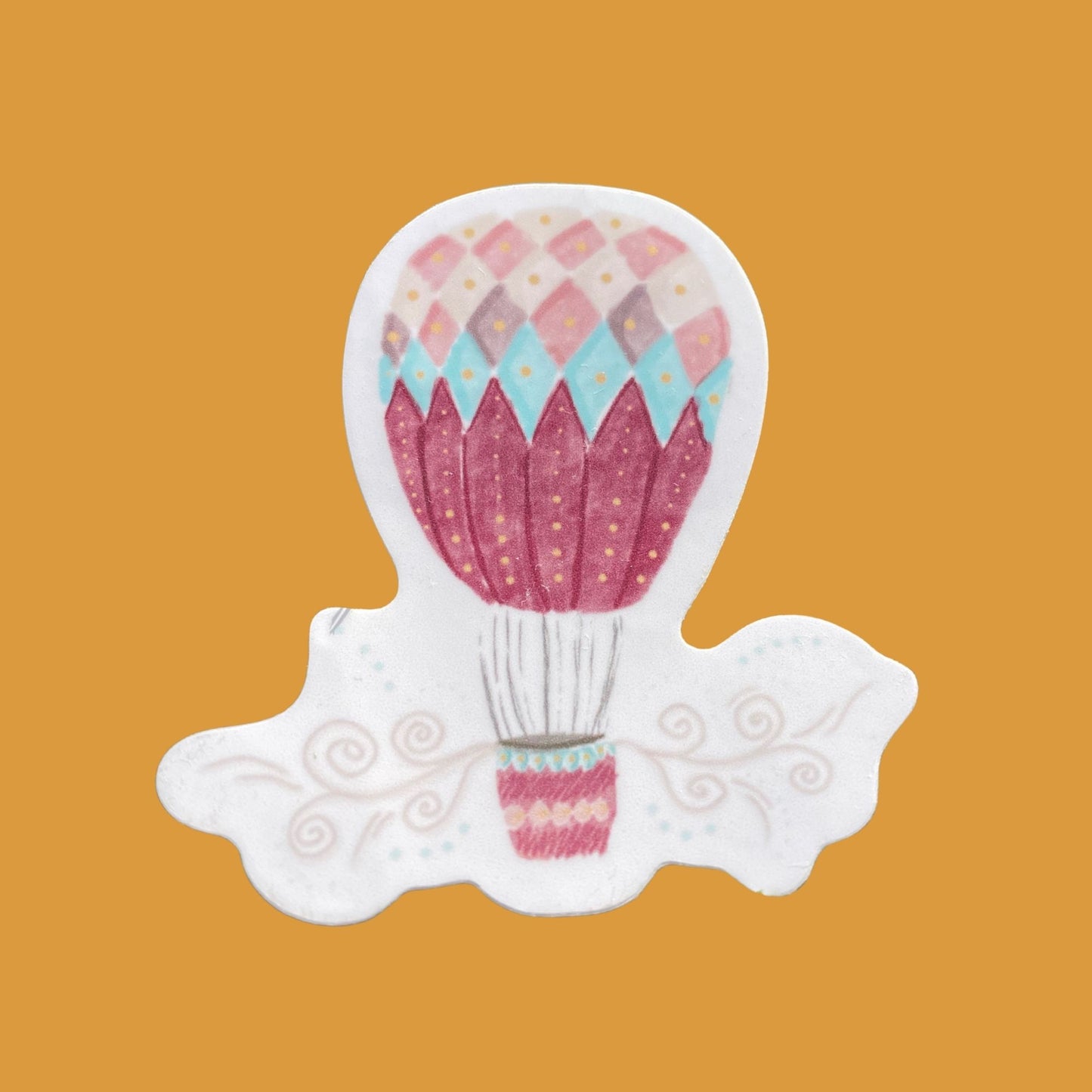 Hot Air Balloon Vinyl Sticker | Cute Wanderlust Sticker