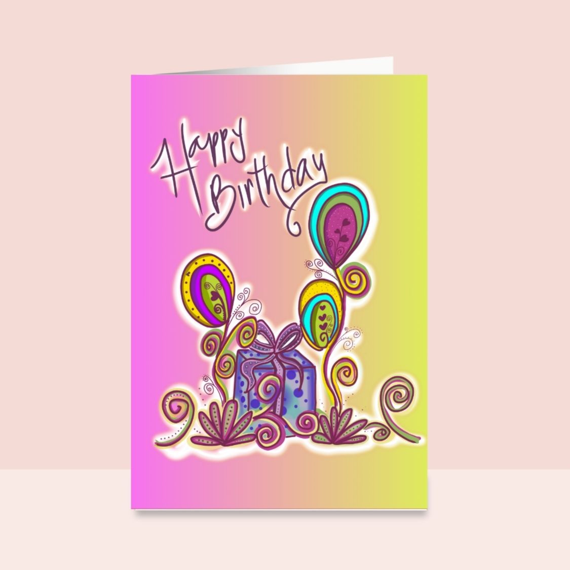 Happy Birthday Handmade Greeting Card