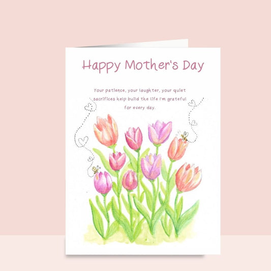 Happy Mother's Day Tulips Greeting Card